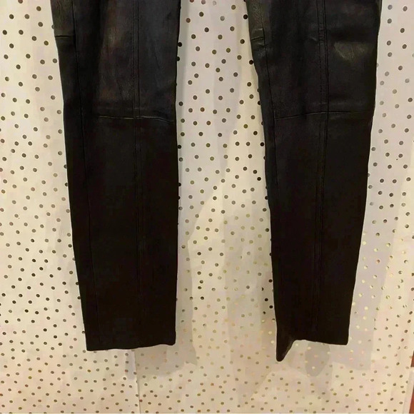 Vince Black Leather Jeans - Picture 5 of 12